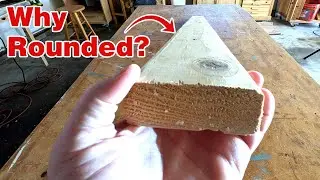 Why do 2x4 boards have rounded edges? 