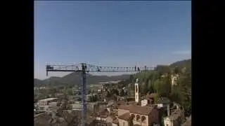 mounting tower crane helicopter