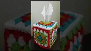 Crochet tissue box cover #shorts #viralshorts #tissue #trending #pakcreativechannel
