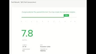 Fiverr SEO Skill Test Answers I 1 November 2022 Score 7.8