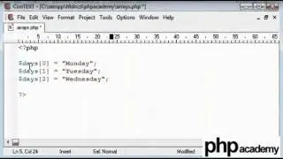 Tutorial on Arrays in Computer Programming (example PHP) [Hindi]