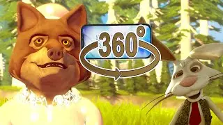 Lupul si Iepurasul  360° 🐺🐰 Poveste VR  pentru Copii in Romana | Prima Poveste 360° Video din Ro!