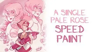 A Single Pale Rose [Speedpaint]