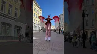 Stilt walker #огненноешоу #крути #dance