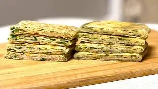 Вкусный, быстрый завтрак на скорую руку! Жареные Лепешки на сковороде
