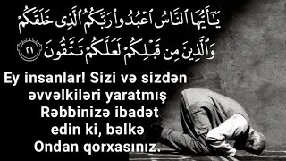 Bəqərə surəsi 1-60 ayələr (13.06.23) Abu Zeyd 📚