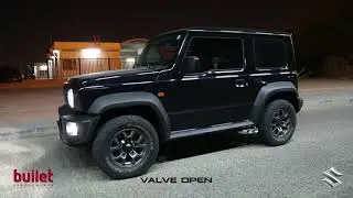 Suzuki Jimny 2019 installed with Bullet Performance Valved Axleback + Headers with Cat Deletes