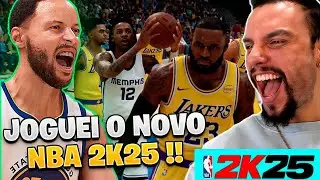 1ª GAMEPLAY *OFICIAL* DO NOVO NBA 2K25 - MUDOU ALGUMA COISA?