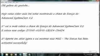 Chave de licença do Advanced SystemCare 5