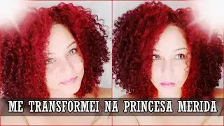 PINTEI O CABELO CACHEADO DE VERMELHO EM CASA SOZINHA-AVENTURAS CABELEIRÍSTICAS Renata de Oliveira