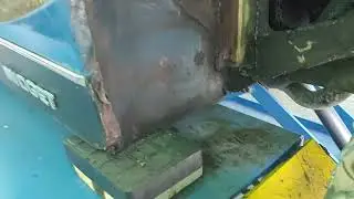 part 17. bumper mounts removed and repaired.