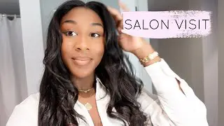 I GOT A PROFESSIONAL WASH & STYLE | Salon Visit on Type 4 Hair