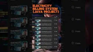Electricity Billing System  (Java Project) #javaproject #shorts #coding