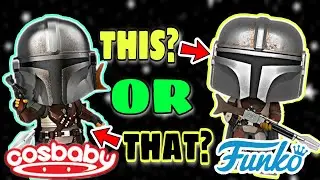 Mandalorian Funko Pop VERSUS Cosbaby | The Child aka BABY YODA! | STAR WARS