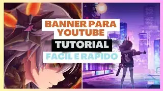 como criar um banner para o canal do YouTube muito fácil tutorial  #tutorial