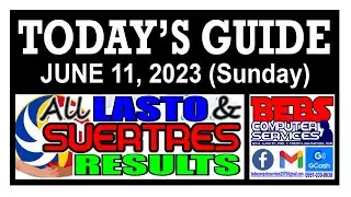 TODAY'S GUIDE JUNE 11, 2023 (SUNDAY)