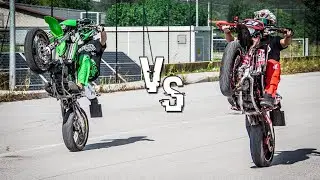 KAWASAKI KX vs HONDA CR 125 e i Ktm muti