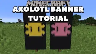 Minecraft Axolotl Banner Tutorial! | Minecraft Banner Tutorials