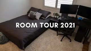 ROOM TOUR / GAMING SETUP 2021! | Small Aesthetic Room Setup (Men's Fashion)