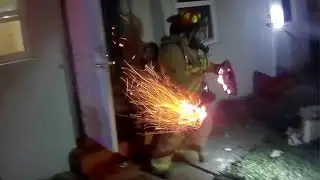 Hollywood Professional FF; Apartment Fire with report of a dog trapped - by Biglin Photography