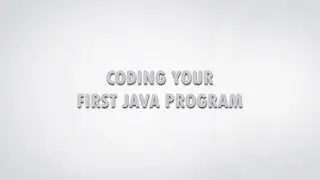 Coding your first java program