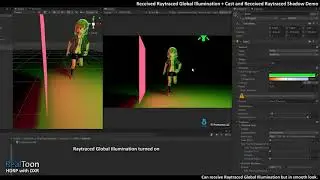 RealToon HDRP with DXR (RealTime Raytraced Global Illumination + Shadows)