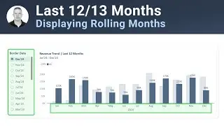 How to Display Last (Rolling) 12 or 13 Months in Timeseries Charts in Power BI