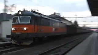 Večerní vlaky Moravany - 7.2.2013 / Czech Trains Moravany at evening