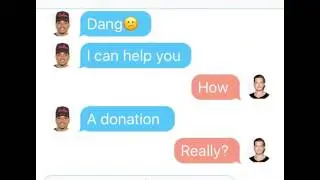 Chance texting SoundCloud about it shutting down