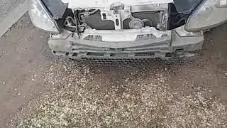 Замена переднего бампера Приоры. До/после
