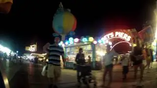 Moreys Piers Wildwood NJ Tramcar Night