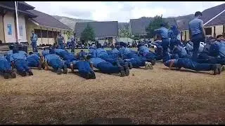 apel siang taruna/i SMKN 1 LEMBAR sebelum pandemi covid - 19