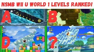 New Super Mario Bros U World 1 Levels RANKED! - 2D Mario Month Special!
