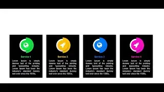 Responsive Services Section using Html and Css