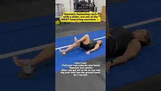 Eccentric hamstring curls with a slider - One of the GOAT hamstring exercises