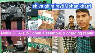 Nokia 5 (1053) open dissemble, dead, charging repair