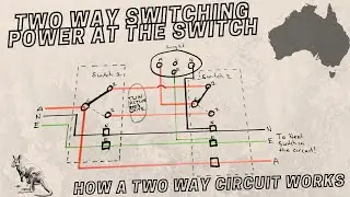 TWO WAY SWITCHING WITH POWER AT THE SWITCH