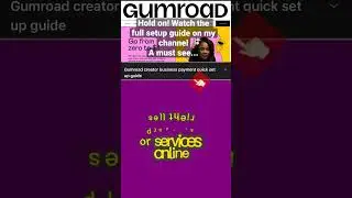 Gumroad Payment Setup For Digital Products #shorts_ #howtosellongumroad #gumroad
