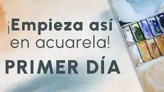 Ejercicios en ACUARELA. PRIMER DÍA. Principiantes | Juan Lhara