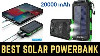 Solar Power Bank, Tainbat 30000mAh Portable Solar Charger for Cell Phone, Built in Dual 5V USBLED Fl