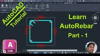 How to Create a Structural Column (Design I)  by Using AutoRebar in AutoCAD