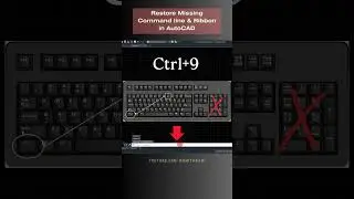 Restore Missing Command line & Ribbon | AutoCAD #shorts #autocad