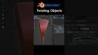 How to Twist Objects In Blender #blender3d #blendertutorial #shorts