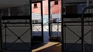 У трамвая Витязь-М закрываются двери|Санкт-Петербург