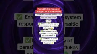 This Is 2008 Hz Frequency It Targets Variety Of Parasites