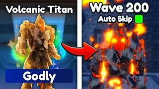 New VOLCANIC TITAN is WAY TOO OP.. (Toilet Tower Defense)