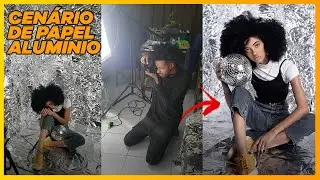 MINI ENSAIO EM CASA COM GLOBO DE ESPELHOS E PAPEL ALUMÍNIO