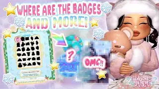 ⚠ALERT😱 NO BADGES HAVE 💌COME OUT YET AND MORE🎄 | Royale High Glitterfrost