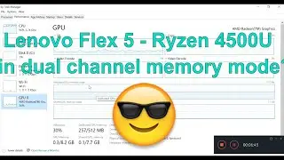 LENOVO FLEX 5 - Ryzen 4500U - Dual Channel Memory mode?