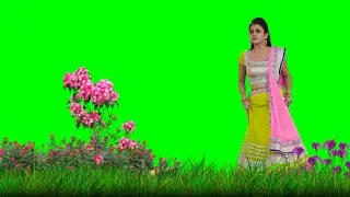Beautiful girl green screen video || trending green screen status video